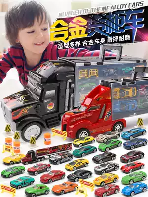 Children's toy car Big Truck simulation alloy car model full set of boys 3 years old 6 boys baby