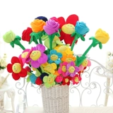 Мультяшная креативная ткань на солнечной энергии, плюшевая детская игрушка, кукла, подсолнух, подарок на день рождения