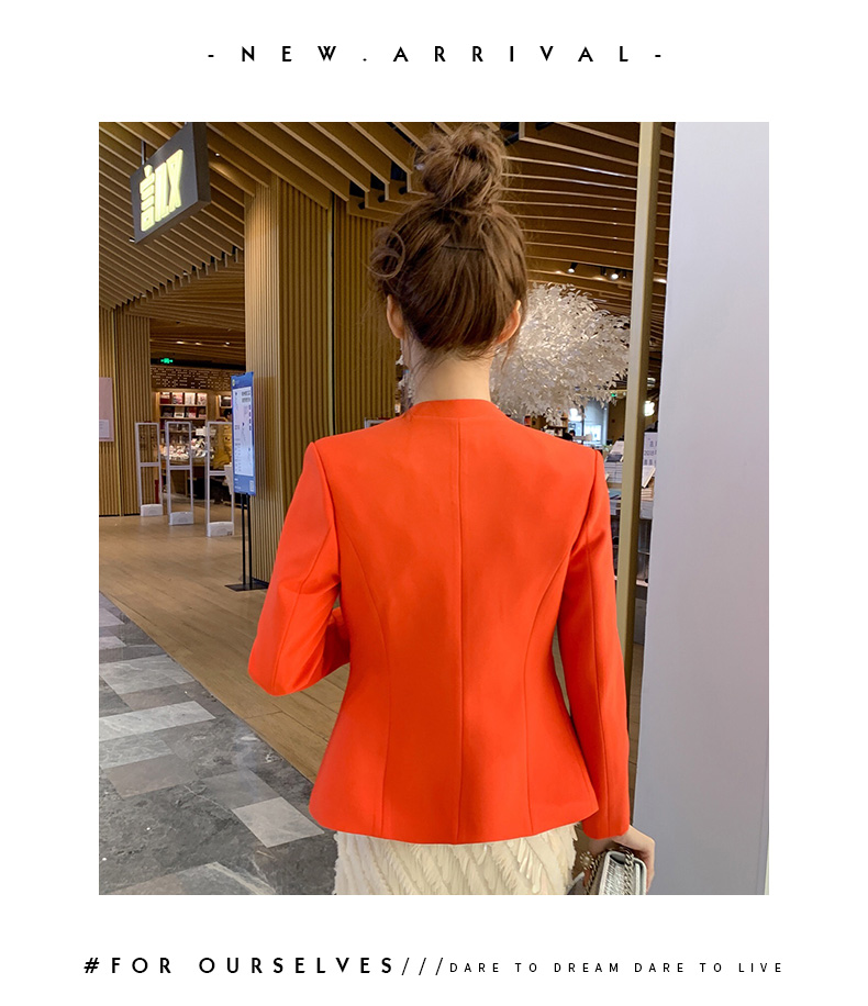 黛 2019 xuân hè mới Bộ đồ công sở nữ mỏng của Hàn Quốc là áo khoác mỏng màu mỏng phù hợp với áo khoác nhỏ - Business Suit quần áo bộ thu đông nữ đẹp