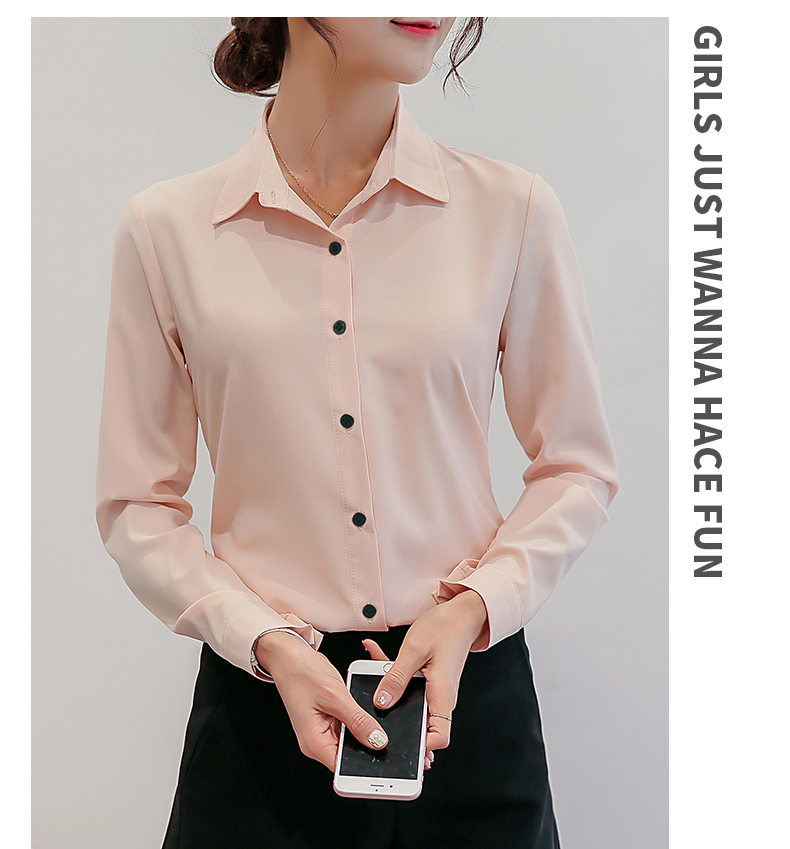 黛 2018 Xuân-Hè 2018 phiên bản Hàn Quốc mới của chiếc áo sơ mi trắng tự nhiên cỡ lớn cơ sở trắng sơ mi nữ dài tay giản dị Những kiểu áo sơ mi đẹp nhất