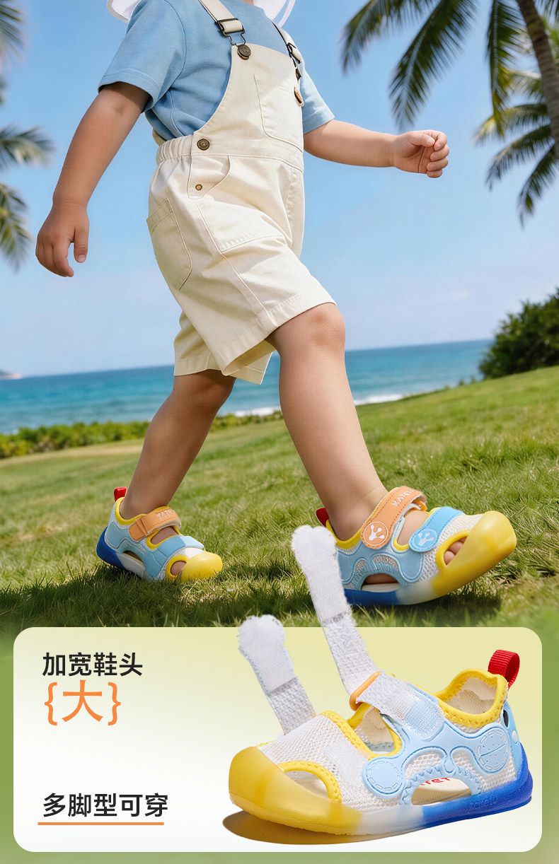 卡特兔女童学步鞋软底儿童夏季婴儿男童鞋子机能防滑宝宝婴儿凉鞋 — 7