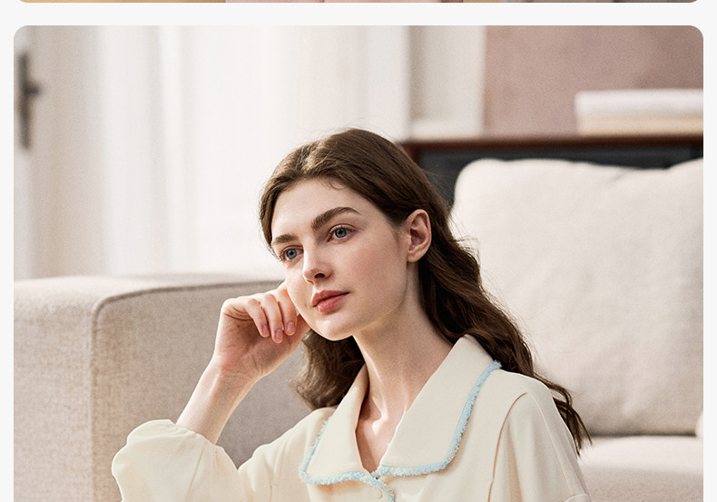 Manxi Maternity Pajamas Autumn/Winter Volcanic Flannel Pure Cotton Sleepwear Warm Nursing Homewear Set for Postpartum Women — 47