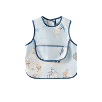 Kidman Xi Baby Hood Clothing Eating Containment Pocket Baby Apron Waterproof Anti-Dirty Baby Coveting Anti-Wear Summer Breathable