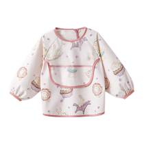 (Recommended by Tang Yixin) Manxi baby eating bib baby food supplement cover coat waterproof and dirt-proof childrens apron winter