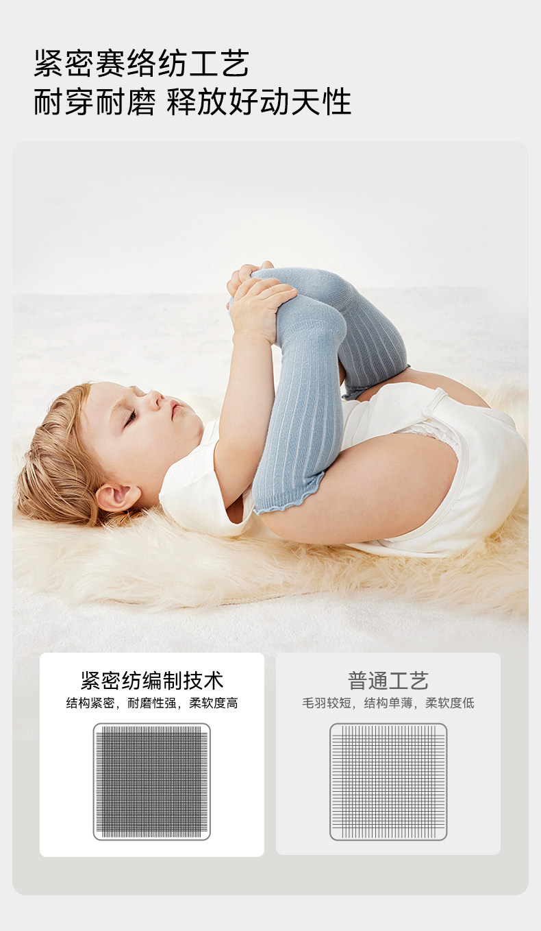 嫚熙婴儿袜子不勒腿长袜新生儿宝宝长筒袜秋冬儿童0到3个月过膝袜 — 9