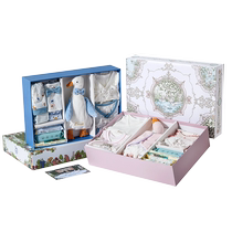 (Recommandé par Tang Yixin) Manxi bébé coffret cadeau nouveau-né réunion cadeau pleine lune cadeau bébé réunion cadeau barboteuse costume