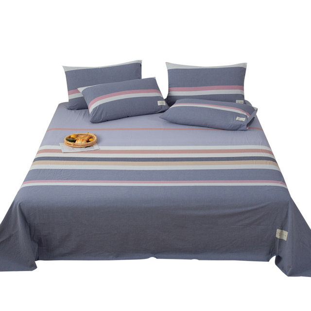 ຜ້າຝ້າຍທີ່ຊັກໃນລະດູຫນາວ plaid ແຜ່ນດຽວສິ້ນຝ້າຍບໍລິສຸດ Nordic ແບບງ່າຍດາຍ ins quilt pillowcase ຂອງເດັກຍິງ 2 ຊຸດສາມຊິ້ນ