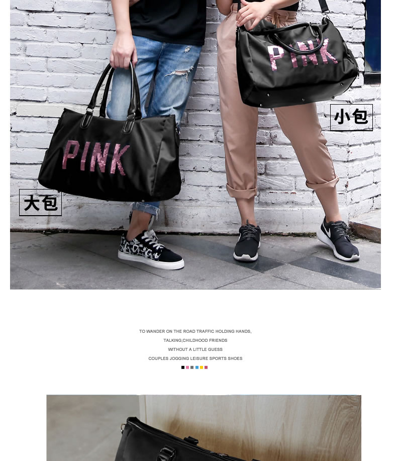 PINK túi du lịch khoảng cách ngắn túi xách tay nữ túi hành lý nam công suất lớn túi du lịch nhẹ túi du lịch túi du lịch túi du lịch kéo