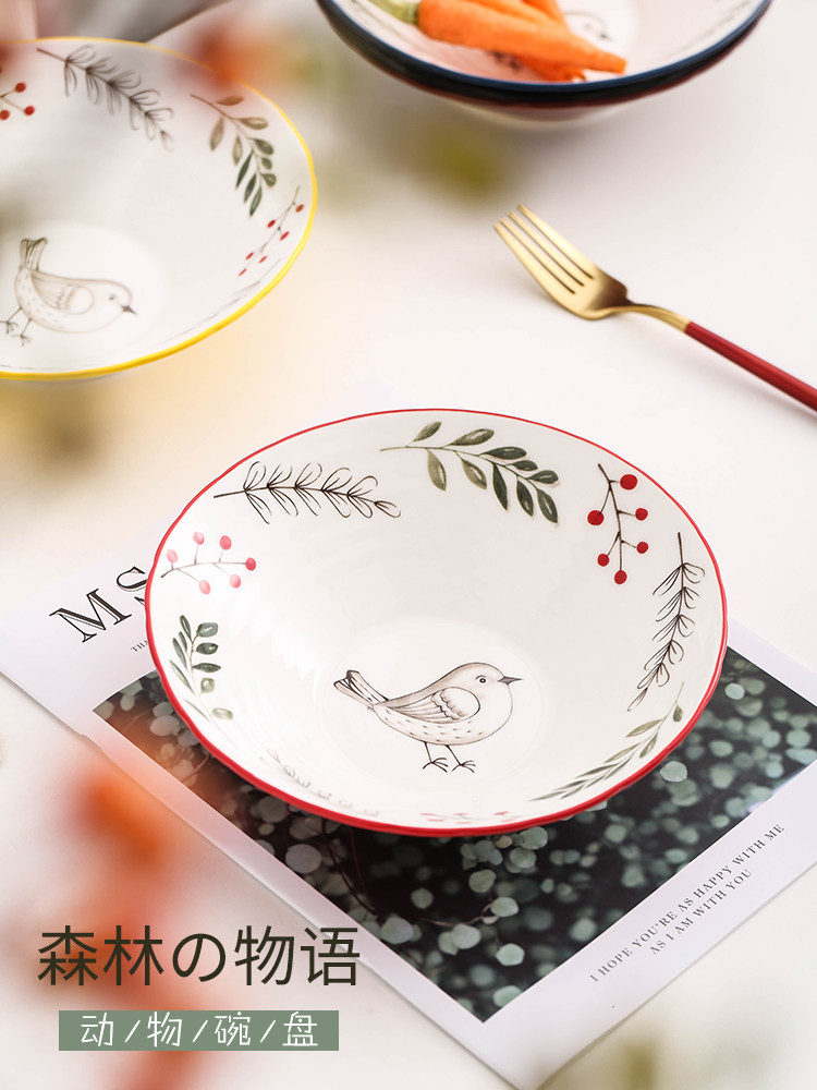 Japanese tableware bowls ramen bowls soup bowls bowls bowls big size noodle bowls net red bowls household soup noodle bowls ramen bowls