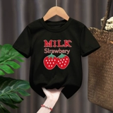 Летняя футболка с коротким рукавом, модная детская летняя одежда, в западном стиле