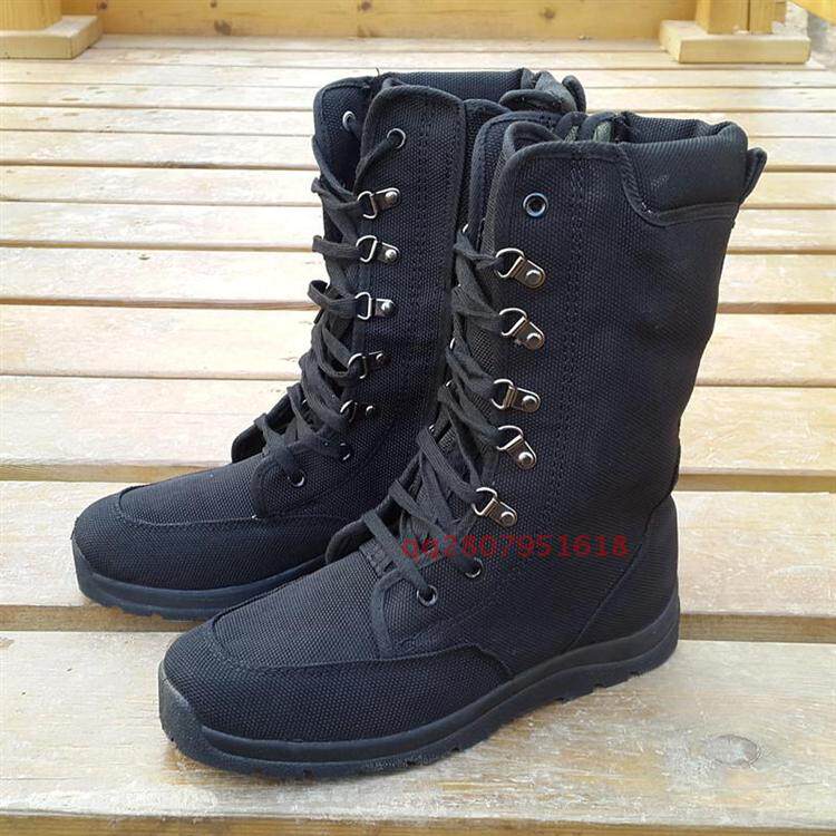 Boots militaires pour homme en toile - Ref 1400557 Image 8