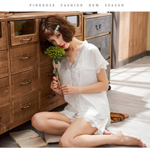 Japanese JULIPET Sexy Lace Short Sleeve Ice Silk Pajamas Women Cute Set Silk Home Clothes