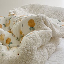 Japanese GP Winter Thickened Warm Coral Suede Thick Goat Suede Blanket Quilt Winter Quilt by single Dormitory Cover Blanket