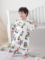 Japanese GP Childrens flannel Flannel Sleepwear Autumn Winter Baby Gush home Coral Suede Baby Sleeping Bag