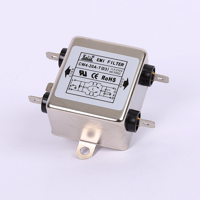 [USD 9.63] KEILS power filter 220V singlephase purifier singlepole