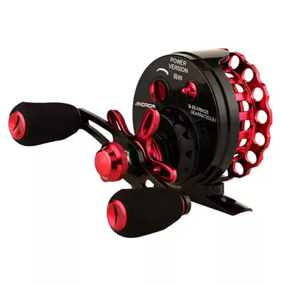 All-metal micro-lead raft rod wheel Bridge fishing raft rod fishing wheel Ice fishing wheel Throwing rod front wheel Valve rod with slow-down fishing wheel