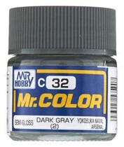 MR HOBBY C32 warship dark gray (2) 10ml oily model paint