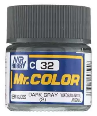 MR HOBBY Gunshi C32 Warship Dark gray(2) 10ml oily model paint