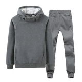 Демисезонный комплект для влюбленных, бархатная толстовка с капюшоном, трендовый утепленный спортивный костюм для отдыха