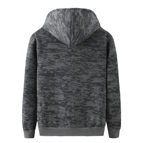 Зимняя бархатная камуфляжная удерживающая тепло трендовая утепленная толстовка с капюшоном для отдыха, большой размер