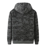 Зимняя бархатная камуфляжная удерживающая тепло трендовая утепленная толстовка с капюшоном для отдыха, большой размер