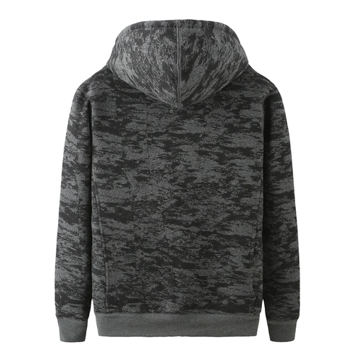 Зимняя бархатная камуфляжная удерживающая тепло трендовая утепленная толстовка с капюшоном для отдыха, большой размер