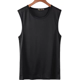 Шелковый тонкий жилет, быстросохнущая летняя футболка без рукавов