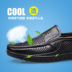 Mùa hè thoáng mát giày da nam dép da mềm trượt đáy ở người cha già Giày nam ông già giày giày nike nam Sandal