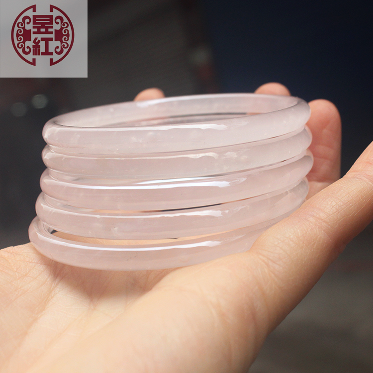 Liuli imitation Jade Girl jingle bracelet very thin multi-color forbidden step ring inner diameter 58mm ancient style bracelet trembles