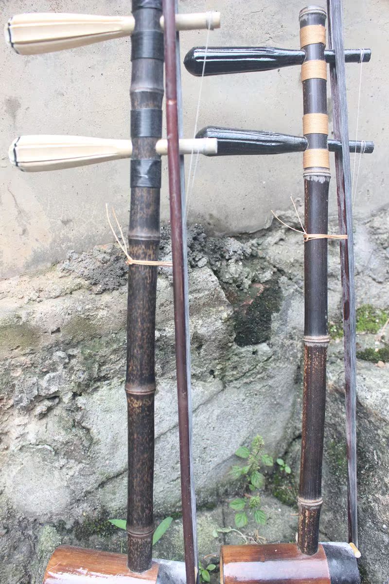 Nhạc cụ Jinghu chuyên nghiệp cho người mới bắt đầu Zizhu Jinghu Chơi chuyên nghiệp Jinghuwu da rắn xipi hai màu vàng - Nhạc cụ dân tộc dan ty ba