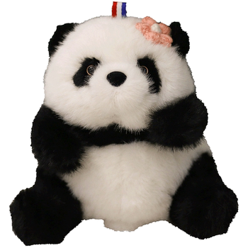 ແທ້ຈິງແລ້ວ huahua panda plush toy doll lotus pendant doll chengdu base ດຽວກັນ pendant ຂອງຂວັນວັນເດືອນປີເກີດ