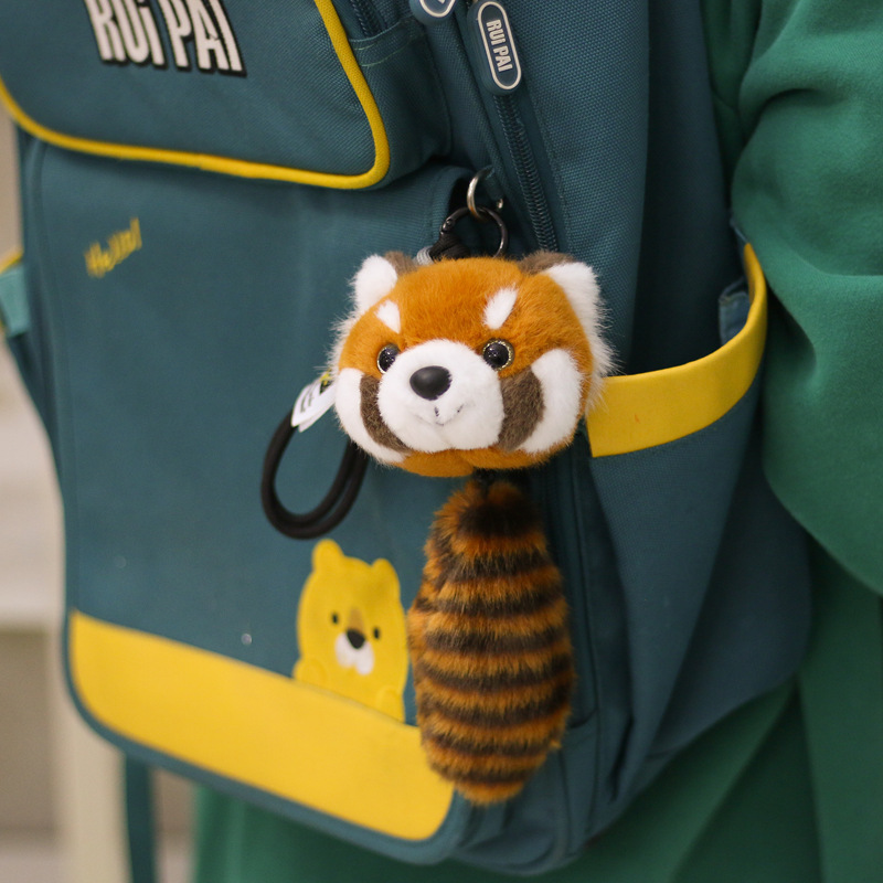 Authentic Cute Stretchable Red Panda Plush Toy Small Pendant, Adorable Backpack Decoration, Same Quality as the Chengdu Base Authentic Cute Stretchable Red Panda Plush Toy Small Pendant, Adorable Backpack Decoration, Same Quality as the Chengdu Base