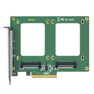 U.2 adapter card solid state drive ssd expansion card
