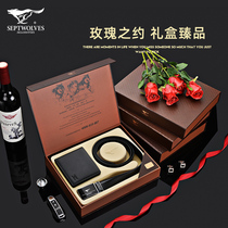 Seven Wolves Leather Belts Wallet Gift Box Suit Mens Pure Cow Leather Pants Belts Genuine Leather Gifts To Boyfriend Husband