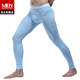 Mens mùa thu quần đơn mỏng bông chặt quần ấm trẻ mỏng thấp eo xà cạp pantyhose mens thủy triều mùa thu quần.