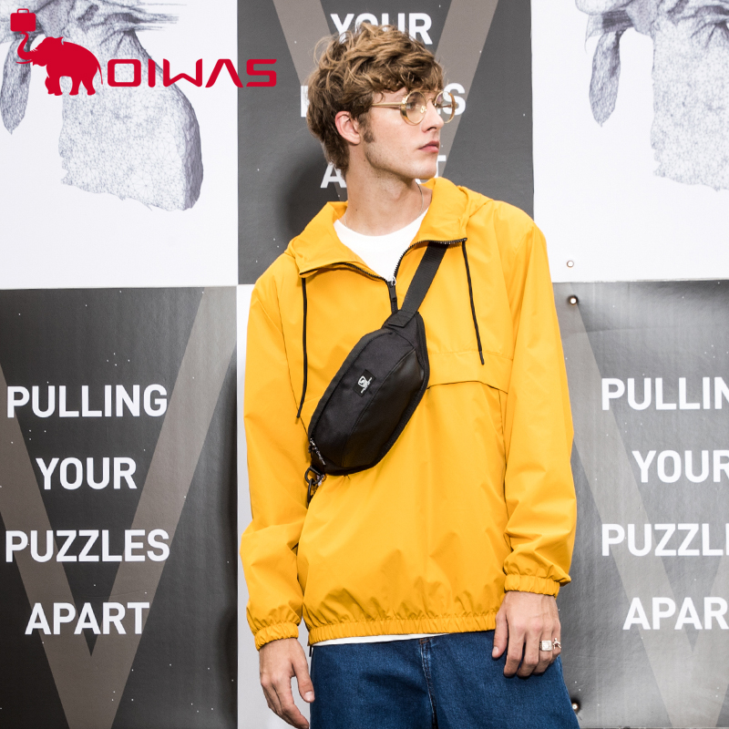 OIWAS purse men and women multifunctional large capacity outdoor sports running single shoulder inclined satchel mobile phone climbing chest bag