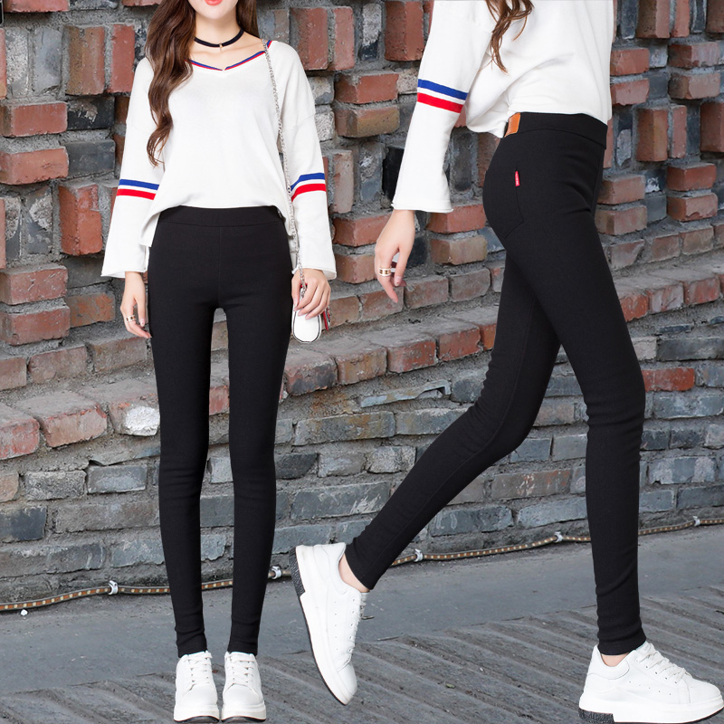 Leggings women wear black Korean version of tight small feet high waist thin pencil spring and autumn nine points wild summer thin section