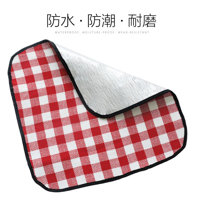 Picnic mat ins style outdoor outing waterproof small cushion moisture-proof cloth lawn cushion beach Yoga cushion