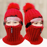 Красные ветрозащитные защитные очки, объектив