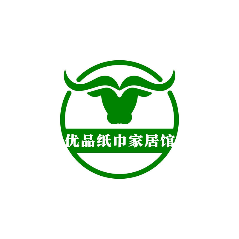 优品纸巾家居馆的LOGO