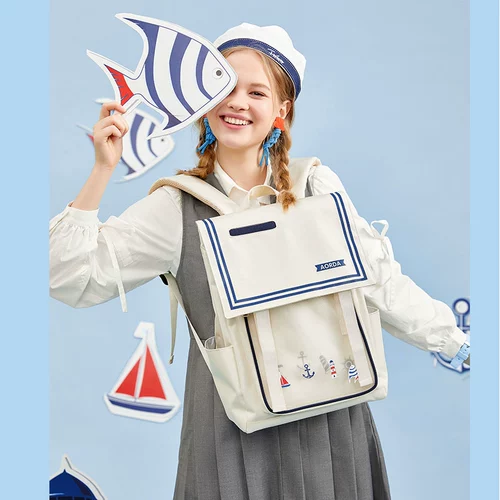 Ранец, сумка через плечо, японский вместительный и большой рюкзак, ноутбук для путешествий для школьников, для средней школы, подходит для студента