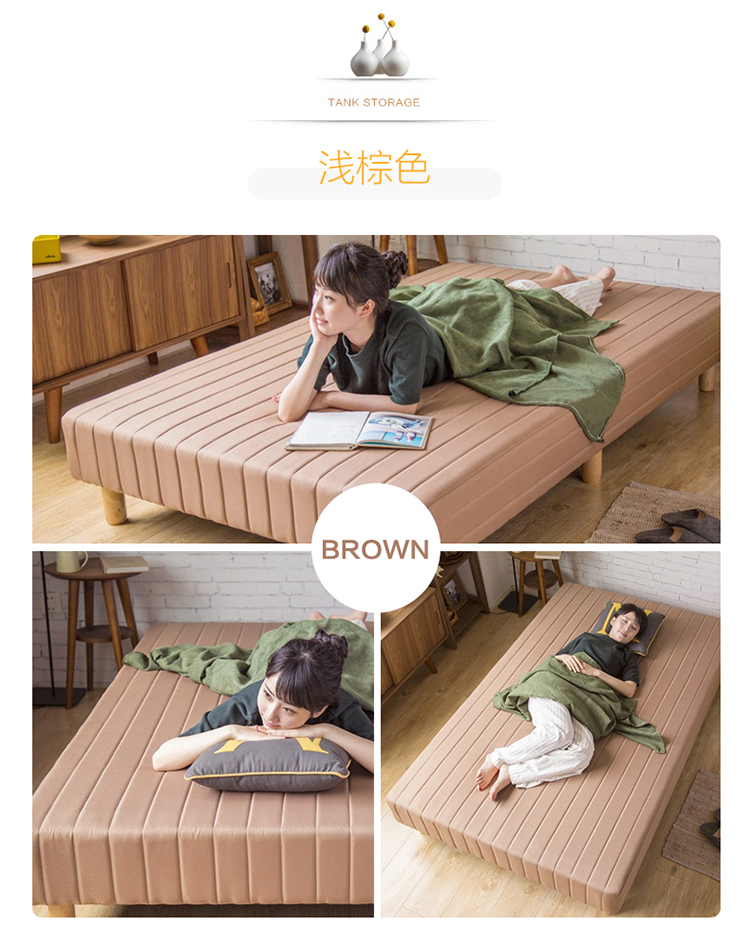 Kiểu Nhật giường tatami kiệm 1,2m khăn trải giường nhỏ người đôi kệ không thể thiếu đơn giản vải giường mềm - Giường giường tân cổ điển