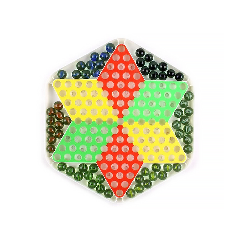 Hexagon Marbles Checkers Parent-child games Chess toys Glass beads chess pieces Plastic board chess Children's gifts