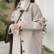 Áo khoác len nữ 2020 nam nhỏ cộng với size in phiên bản Hàn Quốc mùa thu đông mới dành cho nữ - Áo khoác dài