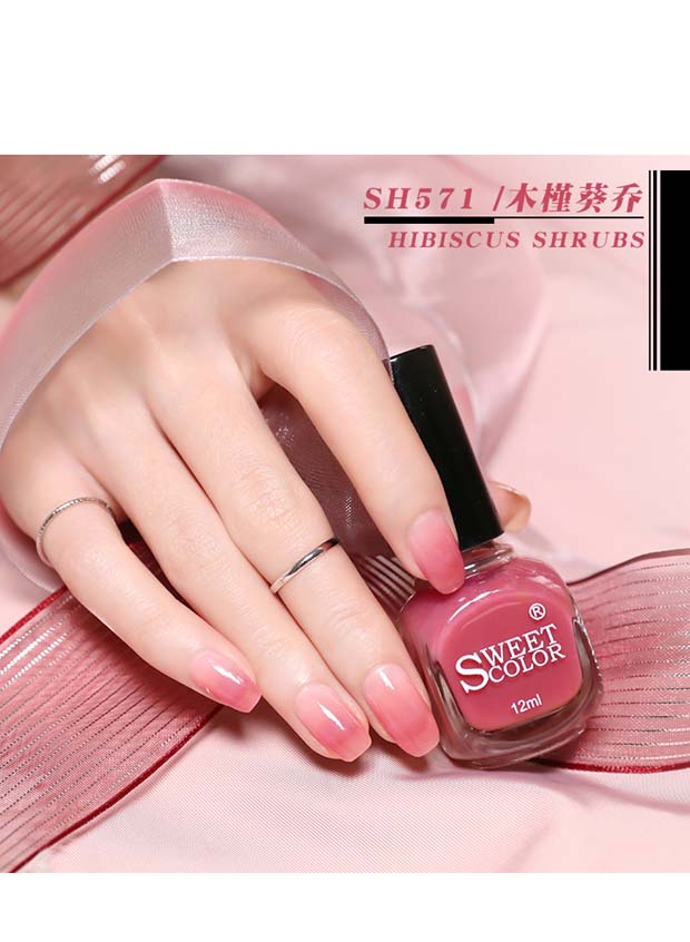 Màu sơn móng tay ngọt ngào nữ gradient vô vị kéo dài hoa hồng gai cô gái nói dối nàng tiên cá NET đỏ - Sơn móng tay / Móng tay và móng chân nail màu hồng