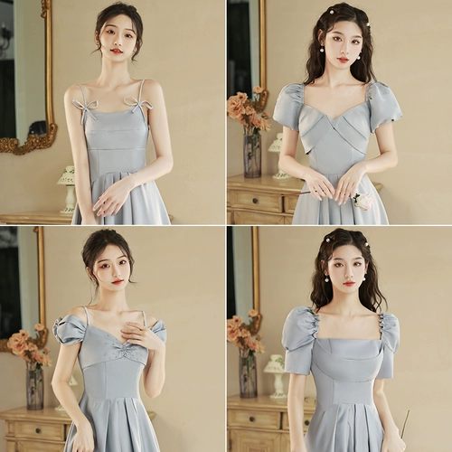 Летнее платье подружки невесты, юбка, по фигуре, изысканный стиль