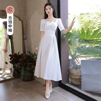 Белый, длинный, средней длины