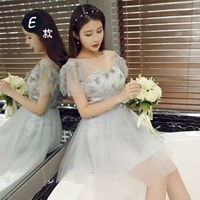 166 короткая серебряная серая модель E