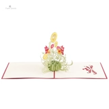 Трехмерная открытка на день матери, карточки для письма, в 3d формате