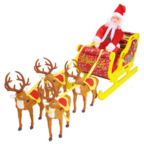 Christmas Deer Pull Car Package Christmas Deer Large Christmas Scene Placement Christmas Decorations Santa Deer